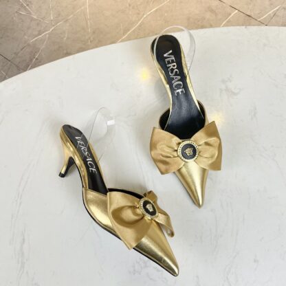 VERSACE new bow exquisite sandals high heels - Image 5