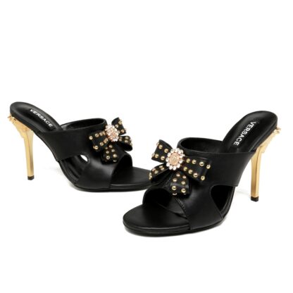 VERSACE new bow exquisite sandals high heels - Image 5