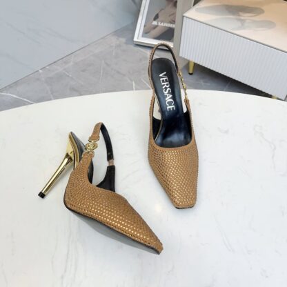 VERSACE new women's rhinestone high heels - Image 5