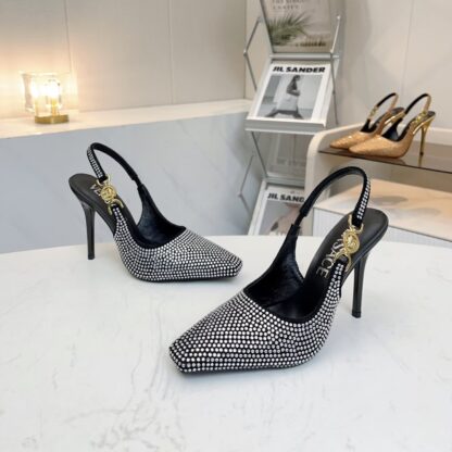 VERSACE new women's rhinestone high heels - Image 5