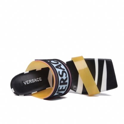 VERSACE new color matching high heel sandals - Image 5
