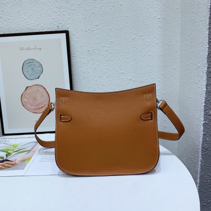 Hermes dark brown practical crossbody bag size bottom length 28cm width 12cm height 25cm - Image 5