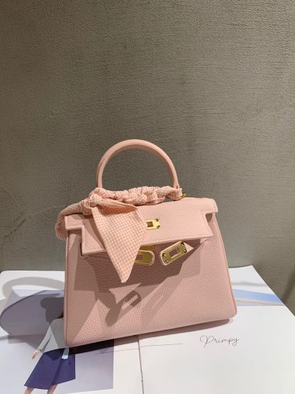 Hermès pink upgraded version cute age-reducing handbag - Image 9