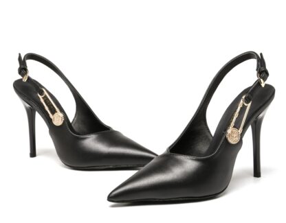 VERSACE high-end elegant pin buckle high heels - Image 5