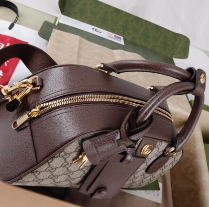 Gucci all-over letter interwoven pattern handbag - Image 5
