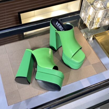 VERSACE Platform Super High Heel Sandals High Heels - Image 5