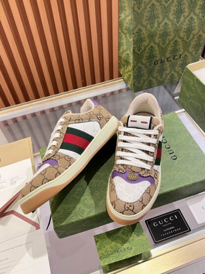 Gucci retro distressed elements, washed retro logo casual shoes on the tongue - Image 5