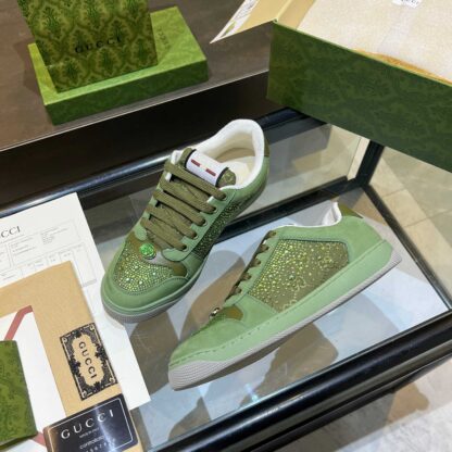 Gucci retro distressed elements, washed retro logo casual shoes on the tongue - Image 6