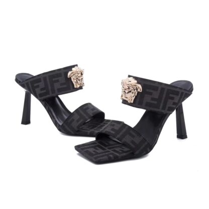 VERSACE fashionable versatile one-strap sandals high heels - Image 5