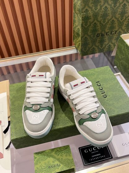 Gucci retro distressed elements, washed retro logo casual shoes on the tongue - Image 6