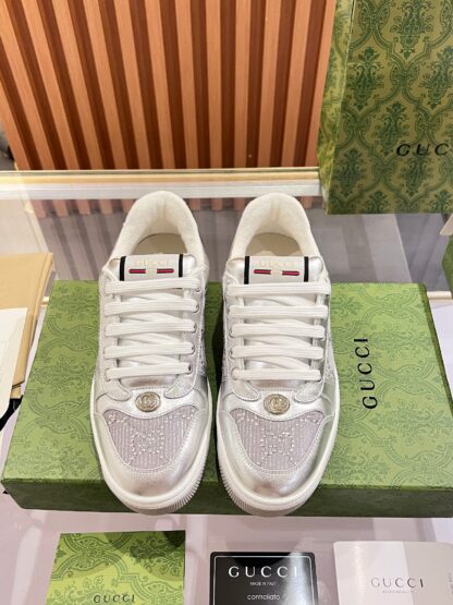 Gucci retro distressed elements, washed retro logo casual shoes on the tongue - Image 6