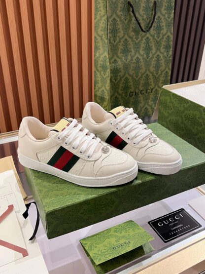 Gucci retro distressed elements, washed retro logo casual shoes on the tongue - Image 6