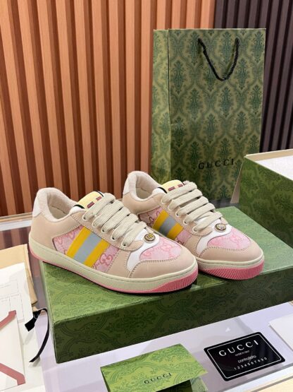 Gucci retro distressed elements, washed retro logo casual shoes on the tongue - Image 6