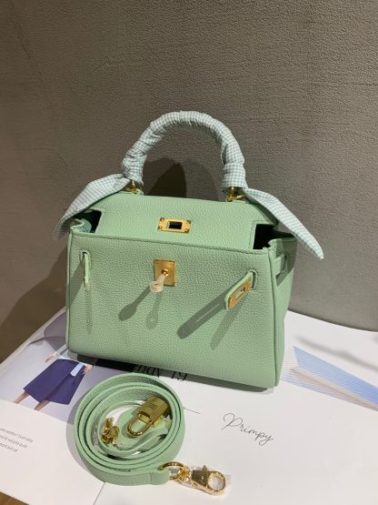 Hermes light green interior can hold more three-dimensional age-reducing handbag - Image 5