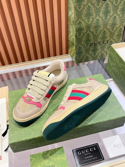 Gucci retro distressed elements, washed retro logo casual shoes on the tongue - Image 5