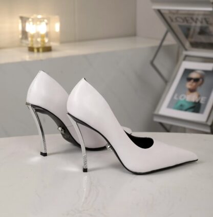 VERSACE new pointed leather high heels - Image 5