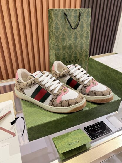 Gucci retro distressed elements, washed retro logo casual shoes on the tongue - Image 6