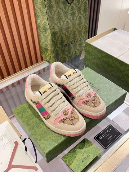 Gucci retro distressed elements, washed retro logo casual shoes on the tongue - Image 6
