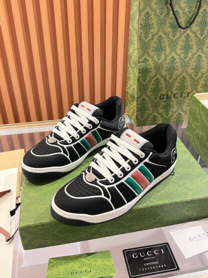 Gucci retro distressed elements, washed retro logo casual shoes on the tongue - Image 6