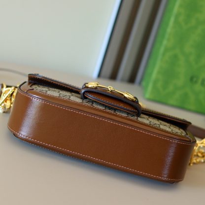 Gucci Horsebit 1955 saddle baguette bag - Image 5