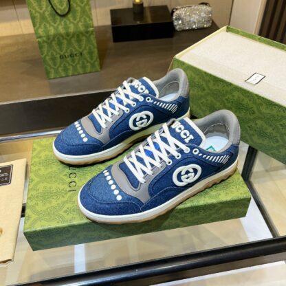 Gucci Early Spring Latest Hot 80 Couples Casual Retro Distressed White Shoes - Image 6