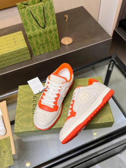Gucci Early Spring Latest Hot 80 Couples Casual Retro Distressed White Shoes - Image 3