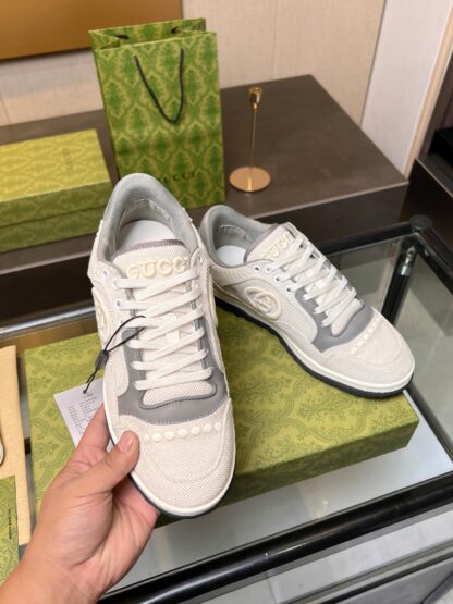 Gucci Early Spring Latest Hot 80 Couples Casual Retro Distressed White Shoes - Image 6