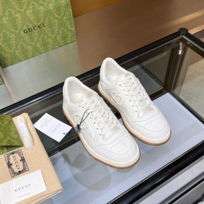 Gucci Early Spring Latest Hot 80 Couples Casual Retro Distressed White Shoes - Image 6
