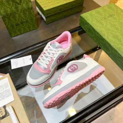 Gucci Early Spring Latest Hot 80 Couples Casual Retro Distressed White Shoes - Image 5