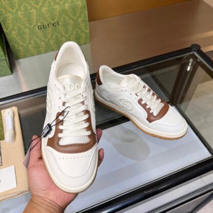 Gucci Early Spring Latest Hot 80 Couples Casual Retro Distressed White Shoes - Image 6