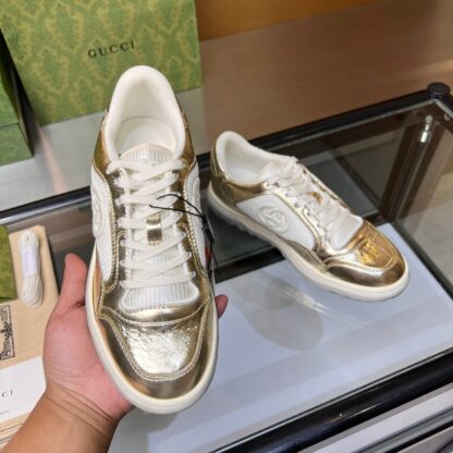 Gucci Early Spring Latest Hot 80 Couples Casual Retro Distressed White Shoes - Image 6