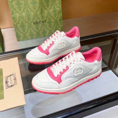 Gucci Early Spring Latest Hot 80 Couples Casual Retro Distressed White Shoes - Image 6