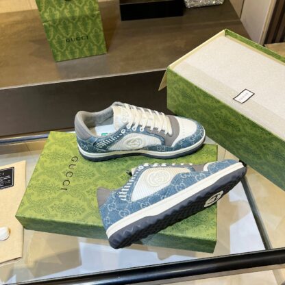 Gucci Early Spring Latest Hot 80 Couples Casual Retro Distressed White Shoes - Image 4