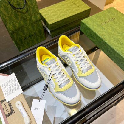 Gucci Early Spring Latest Hot 80 Couples Casual Retro Distressed White Shoes - Image 6