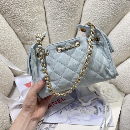 Chanel bag light blue lazy portable handbag - Image 5