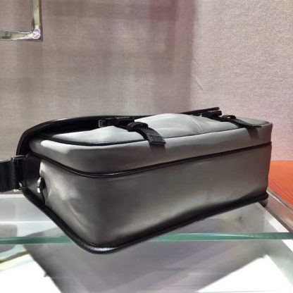 Prada Nylon Flap Messenger Bag - Image 5