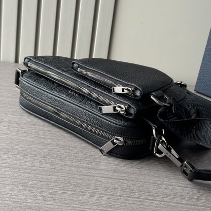 Dior Saddle Three-piece Three-in-one Full Leather Embossed Crossbody Bag - Image 5