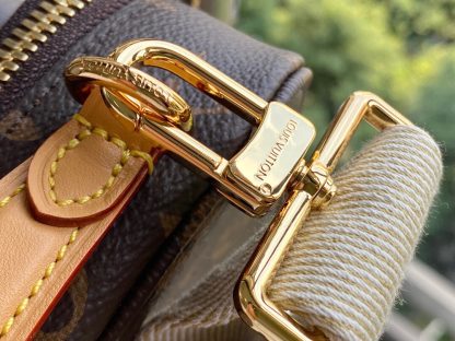Louis Vuitton monogram double pocket fabric shoulder strap camera bag messenger bag - Image 5