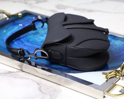 Dior saddle all black series saddle bag - Image 5