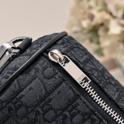 Dior OBLIQUE printed canvas cylindrical bag - Image 5
