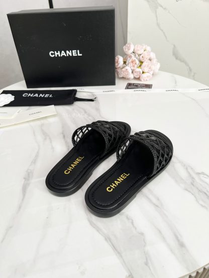 Chanel Spring/Summer new black luxury style light and elegant slippers - Image 4