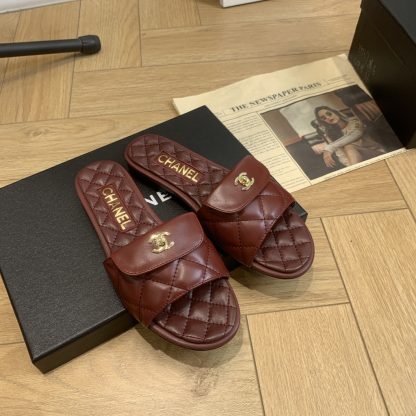 Chanel red versatile slimming slippers - Image 5