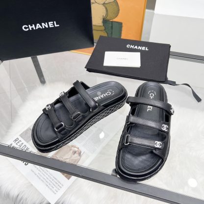 Chanel black early spring single shoes dancing shoes series delicate retro style slippers - Image 5