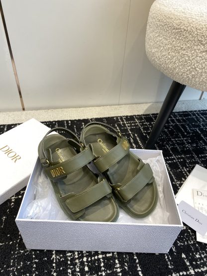 Dior popular Velcro one-strap studded flat sandals - Image 5