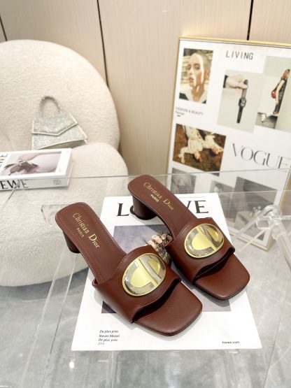 Dior burgundy temperament sandals - Image 5