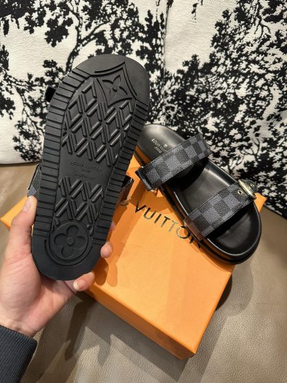 Louis Vuitton Checkered Slides - Image 5
