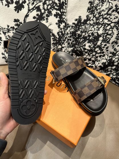 Louis Vuitton Checkered Slides - Image 5