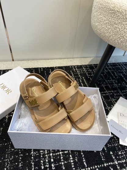 Dior studded flat sandals with a single strap - Image 5