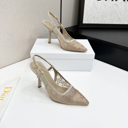 Dior Quake Oblique jacquard embroidered lettering logo high heels - Image 5