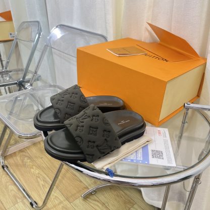 Louis Vuitton Velcro Embossed Slippers - Image 5